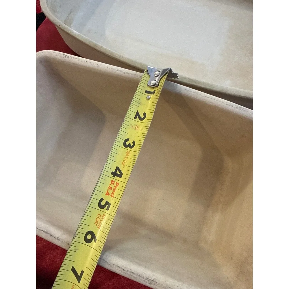 Pampered Chef Stoneware Set Rectangular Baker 0913 and Loaf Pan 076 USA Made